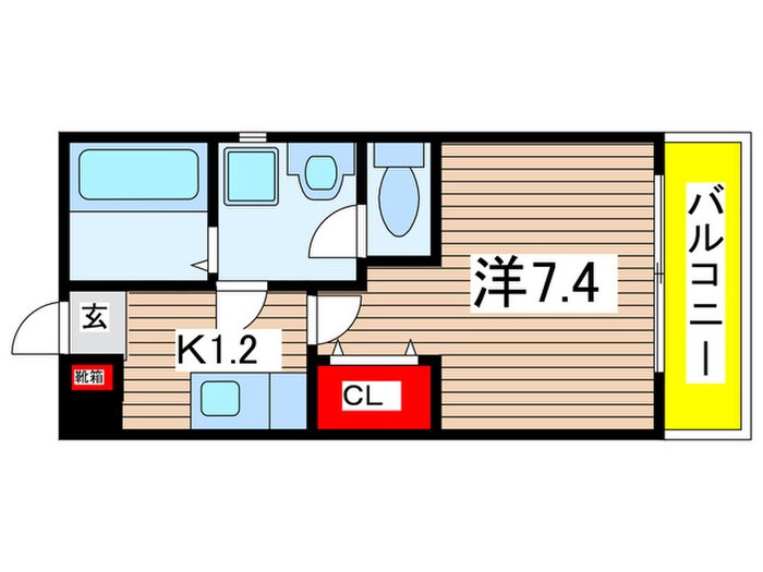 クレフラスト野並B棟の物件間取画像