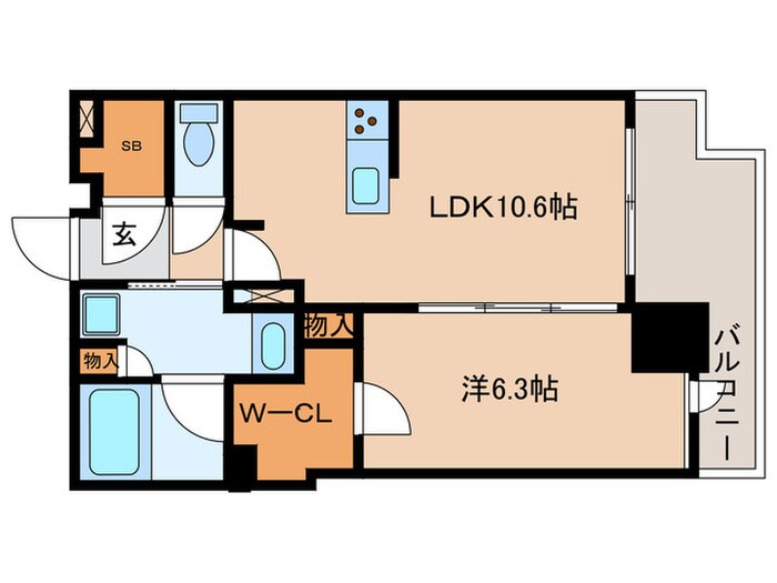 ｻﾞ･ﾌｧｲﾝﾀﾜｰ名古屋今池(1606)の物件間取画像