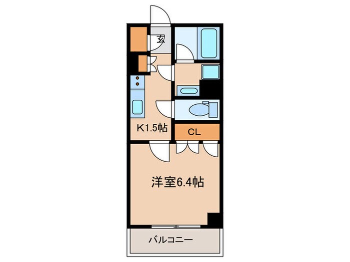 ｵｰﾌﾟﾝﾚｼﾞﾃﾞﾝｼｱ名古屋駅THE COURTの物件間取画像