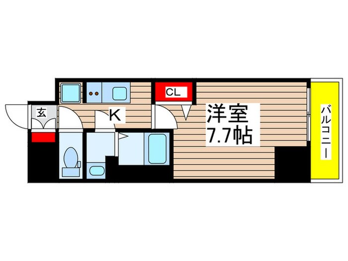 ディアレイシャス尾頭橋の物件間取画像