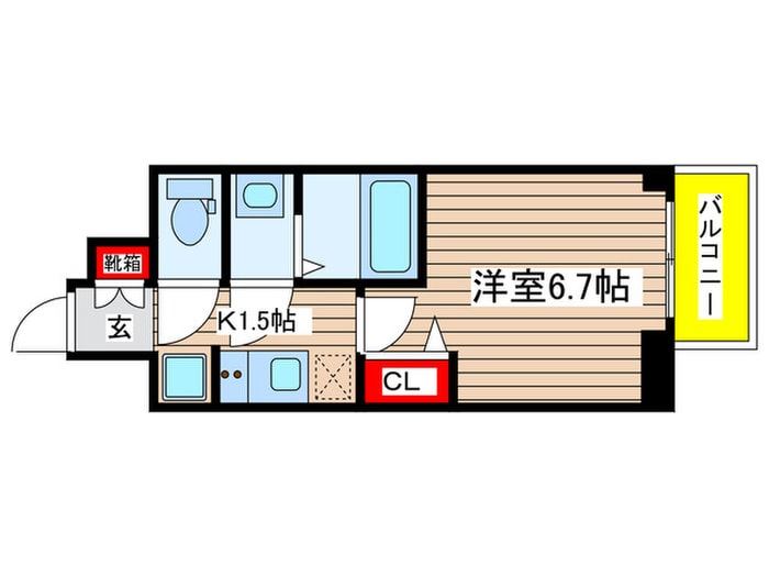 ﾌﾟﾚｻﾝｽ鶴舞ﾌｧｰｽﾄ(1501)の物件間取画像