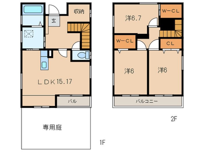 ピンクチャームの物件間取画像
