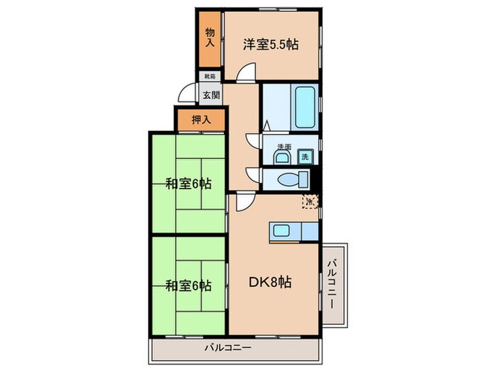 メゾンやしまの物件間取画像