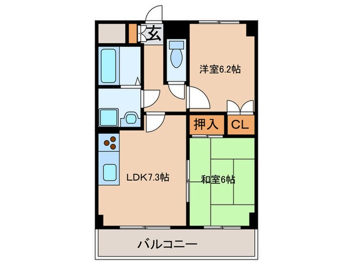 ヒルズ覚王山の物件間取画像