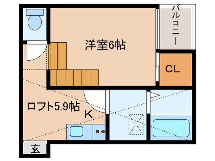 コンフォール松原町の物件間取画像