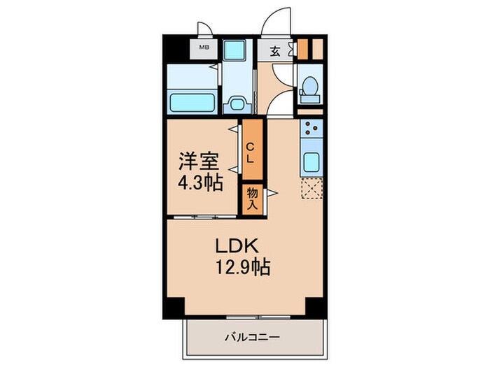 GRANDUKE千代田regariaの物件間取画像