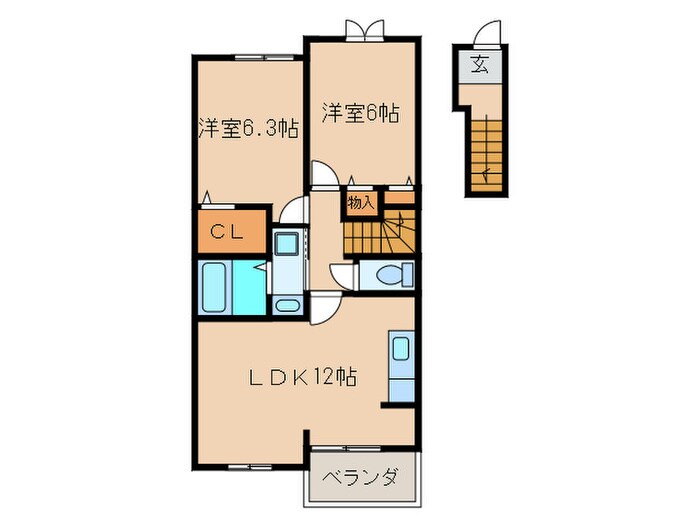 べるのーぶ西大海道の物件間取画像