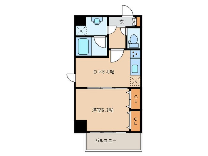 グリーンコート亀島の物件間取画像