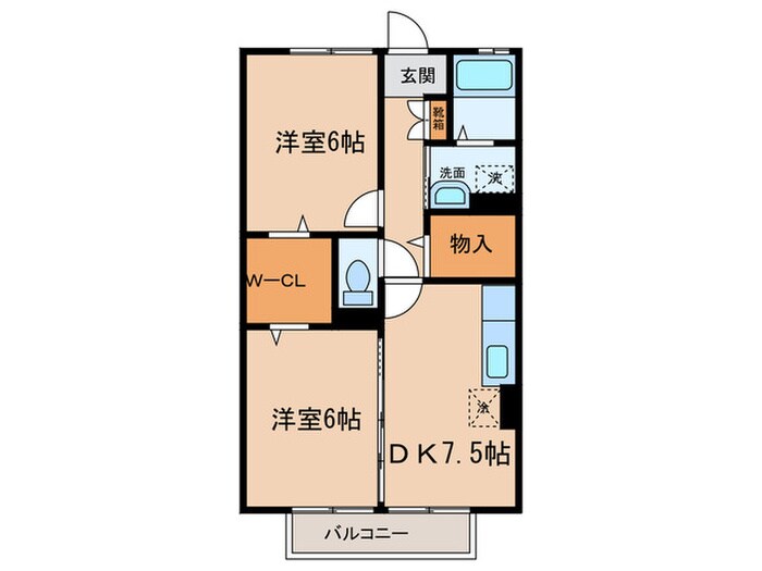 カ－サ７２の物件間取画像