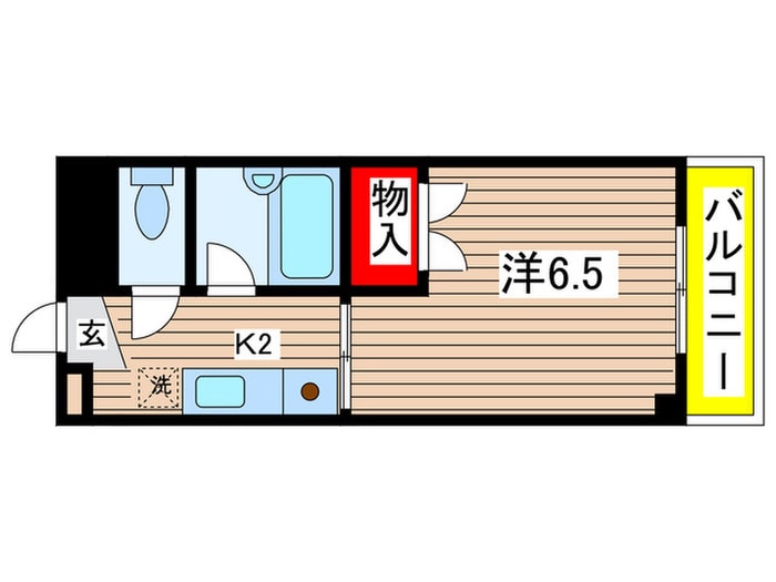 セントラルハイツ安田通の物件間取画像