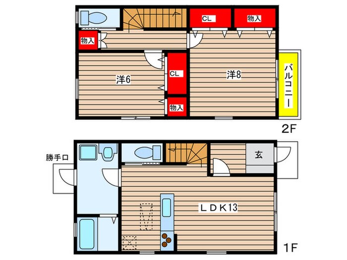 カーサ エメの物件間取画像