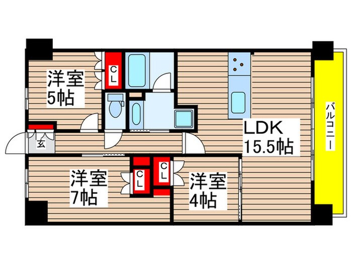 ラフィシア上前津の物件間取画像