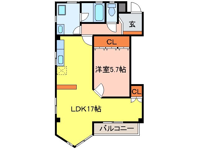 フル－ヴェ１番館の物件間取画像