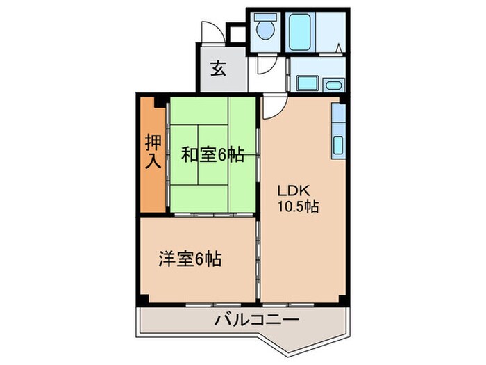 フル－ヴェ１番館の物件間取画像