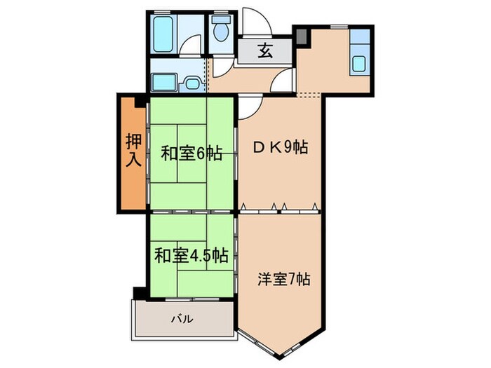 フル－ヴェ１番館の物件間取画像