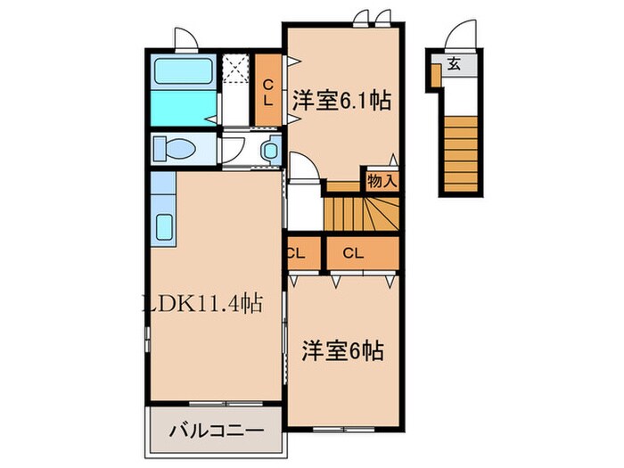 ウィキペディアＢの物件間取画像