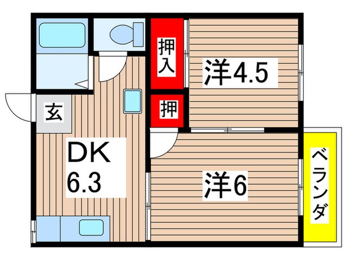 フォーブルマイの物件間取画像
