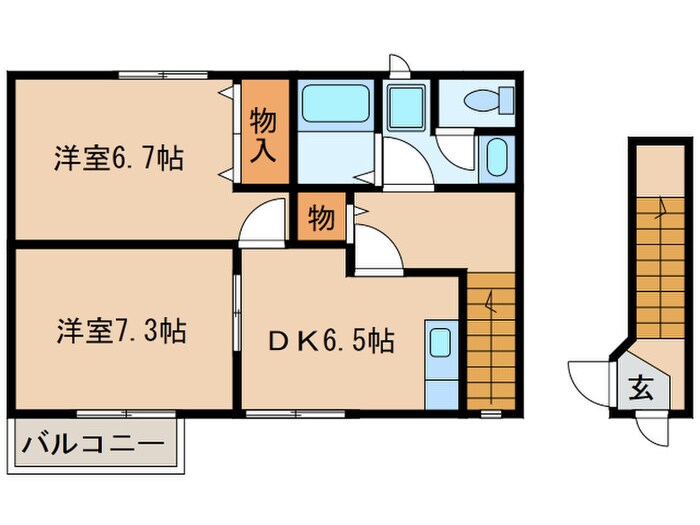 アヴェニ－ルの物件間取画像