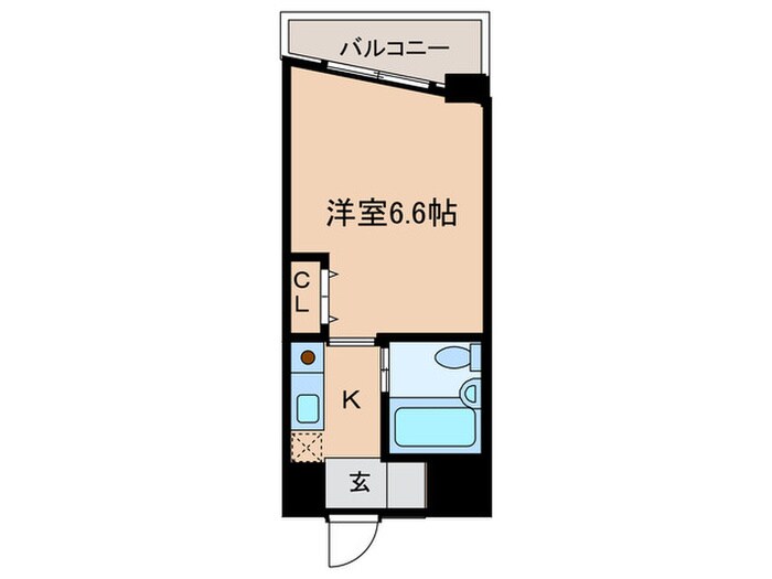 シャンブル７２の物件間取画像