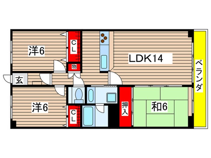 ビラ三秀山中の物件間取画像