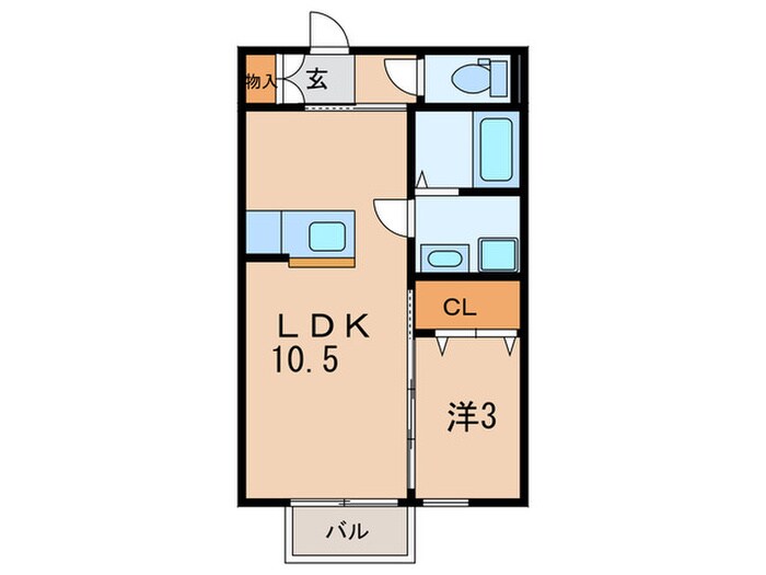 ベェルヴェルの物件間取画像