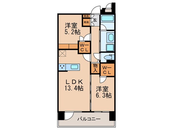 S-RESIDENCE茶屋ヶ坂Eastの物件間取画像