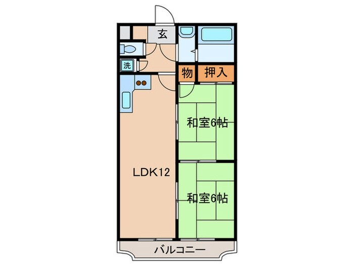 メゾンヤマモトの物件間取画像