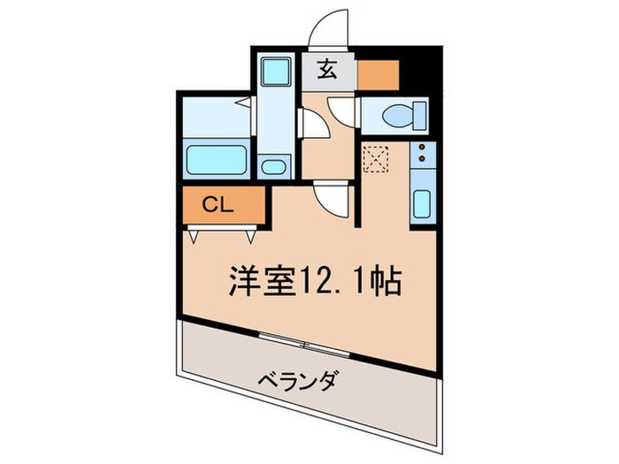 ﾌﾟﾗｳﾗﾝﾄﾞ名駅の物件間取画像