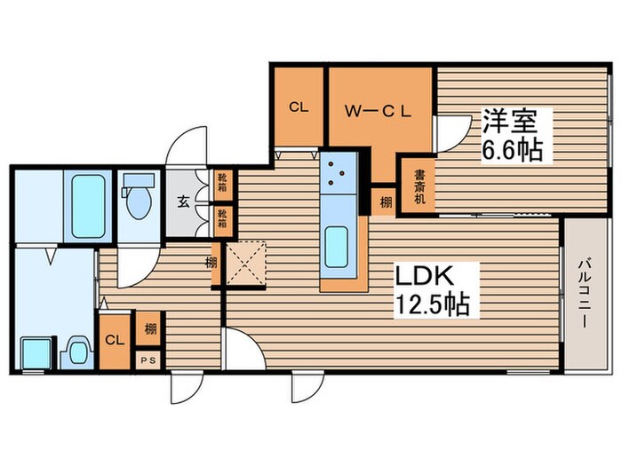 エストメゾン石川橋の物件間取画像