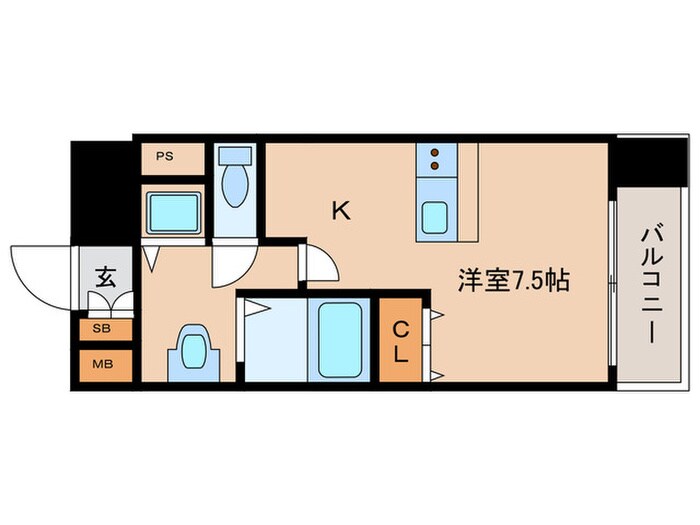 ﾌﾟﾚｻﾝｽ名古屋STATIONｱﾗｲﾌﾞ(408)の物件間取画像