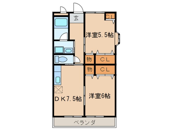 サンシャイン藤　Ⅲの物件間取画像