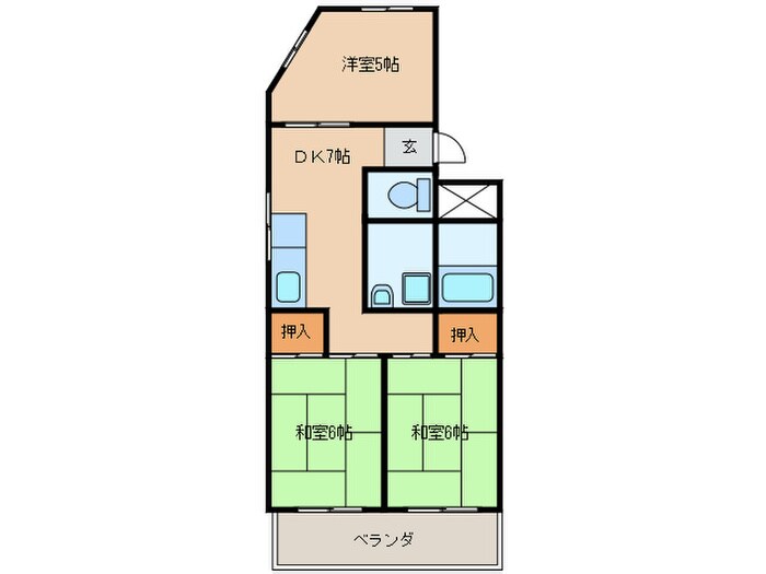 上条マンションの物件間取画像