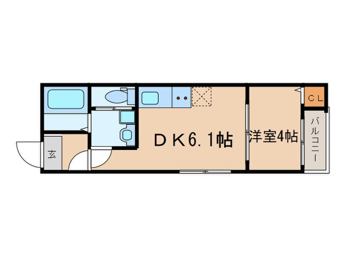 ノヴァ九重町の物件間取画像