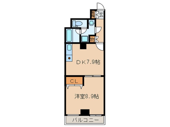 レジデンスカ－プ今池の物件間取画像