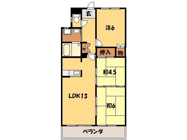 マンションリバーストーンの物件間取画像