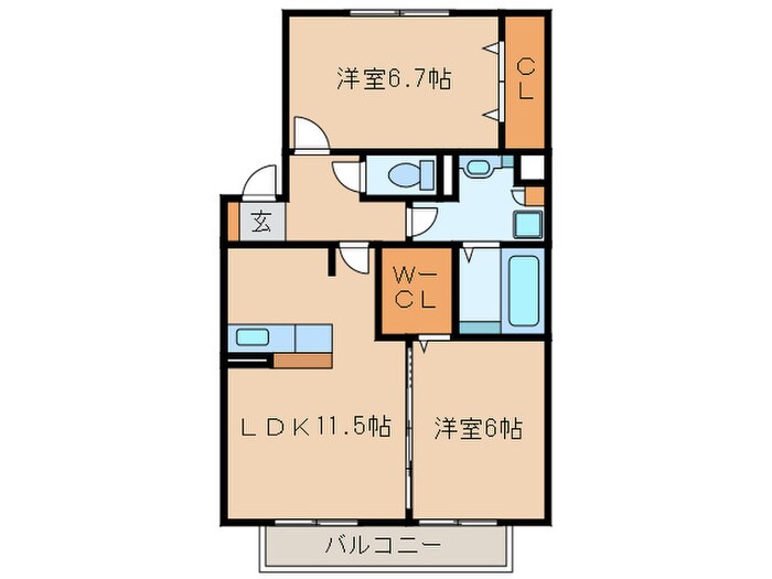 リバーベルの物件間取画像