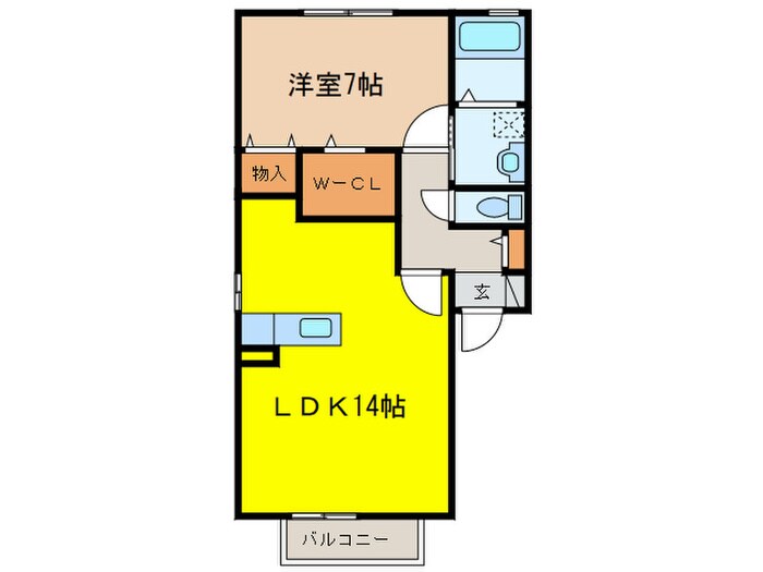 ファミール2の物件間取画像