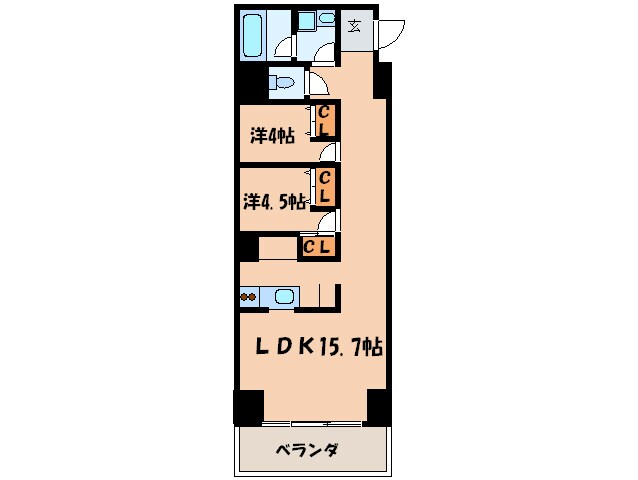 ＦＬＡＴＳ　ＧＡＺＥＲＹの物件間取画像