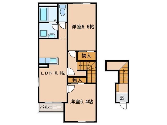 ハイツ憩の物件間取画像