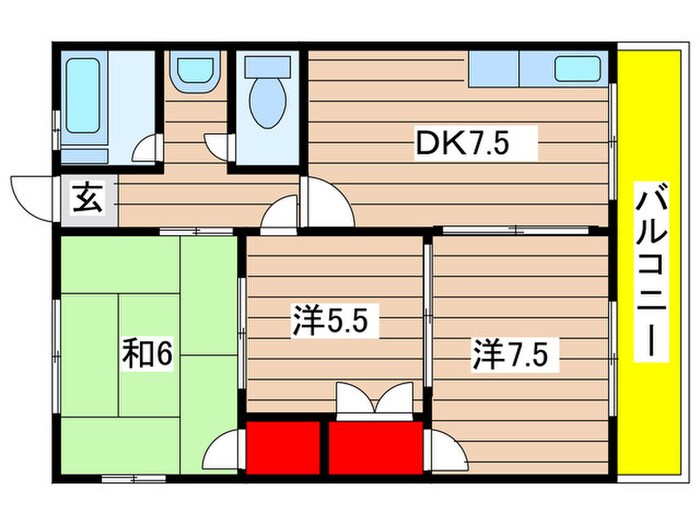 メゾンかわはらの物件間取画像