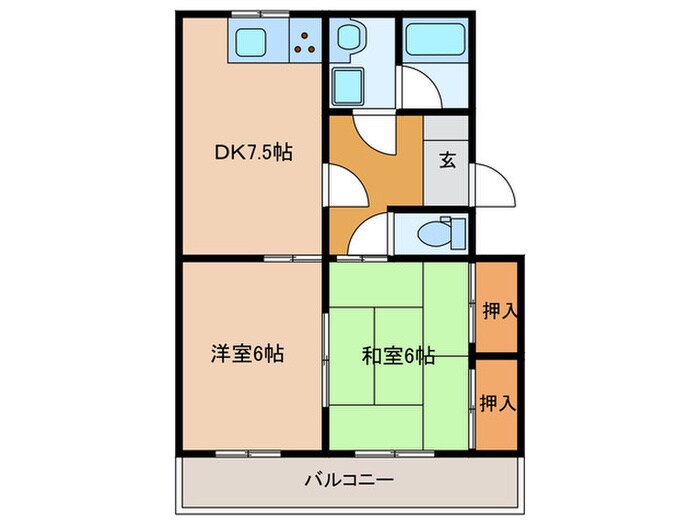 シェリール　Ａ棟の物件間取画像