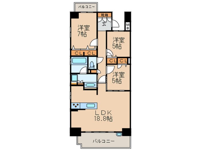 プレサンスロジェ池下駅前(701)の物件間取画像