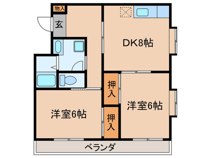 マンション・ピュアの物件間取画像