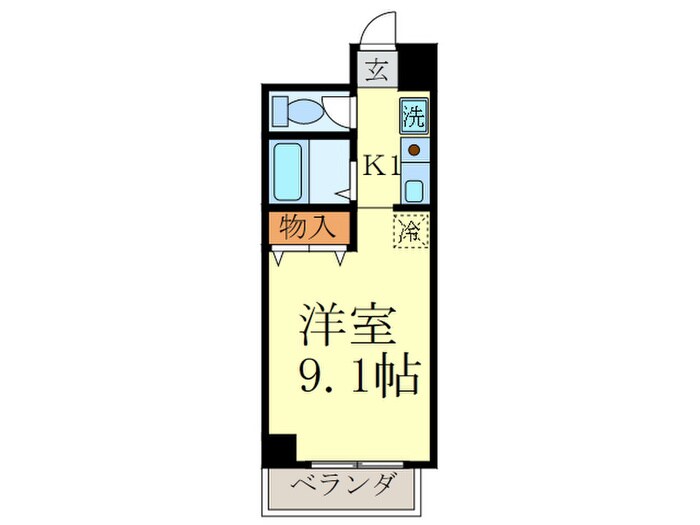 ヒョウノビル(2F－9F)の物件間取画像