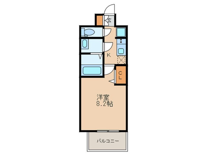 プレサンス広小路通パルスの物件間取画像