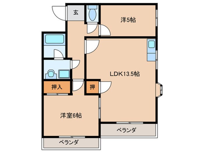グランドメゾンフジの物件間取画像