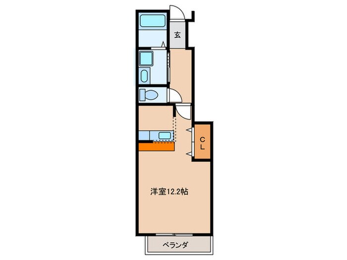 スタジオ－ネプレッソの物件間取画像