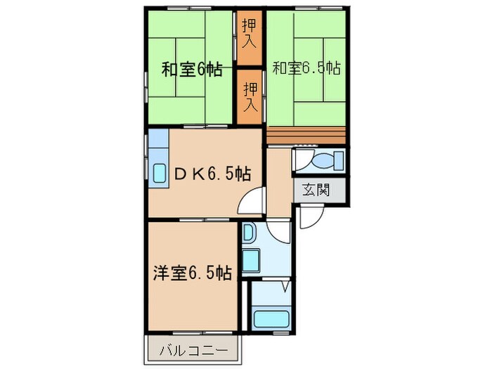 エスポワ－ルＵ　Ｃ棟の物件間取画像