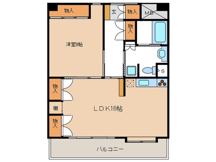 サンリット一番館の物件間取画像