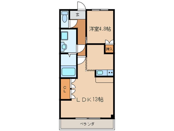 エバーハイツの物件間取画像